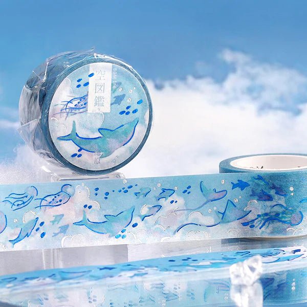 BGM Washi Tape Foil Sky Picture Book - Ocean - Kizuna Stationery